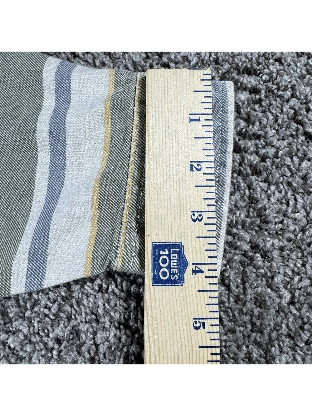 J. Crew Men’s Flannel Shirt 100% Cotton L Soft Striped Green White Button Down